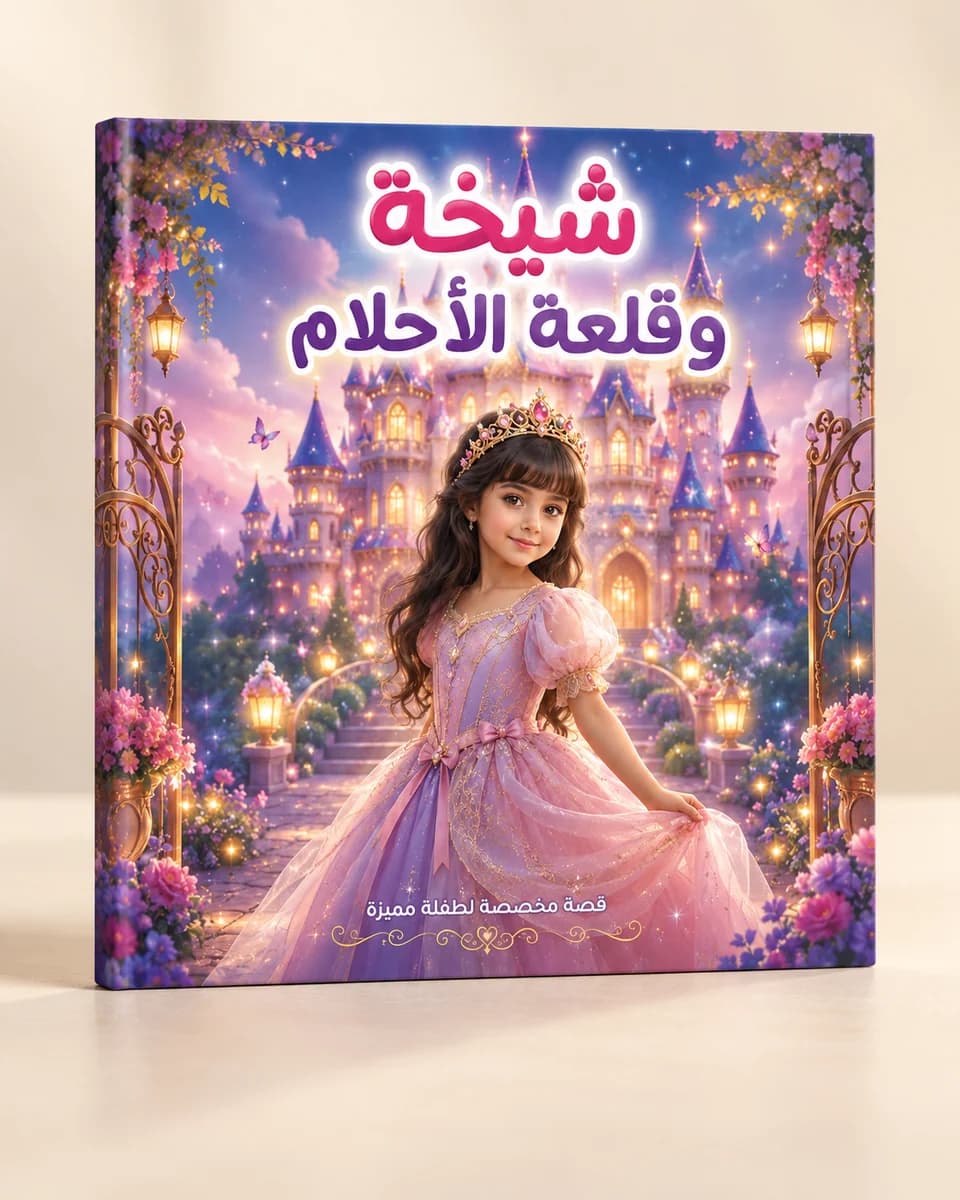 نموذج استوديو توضيحي لغلاف قصة طفلة مخصصة