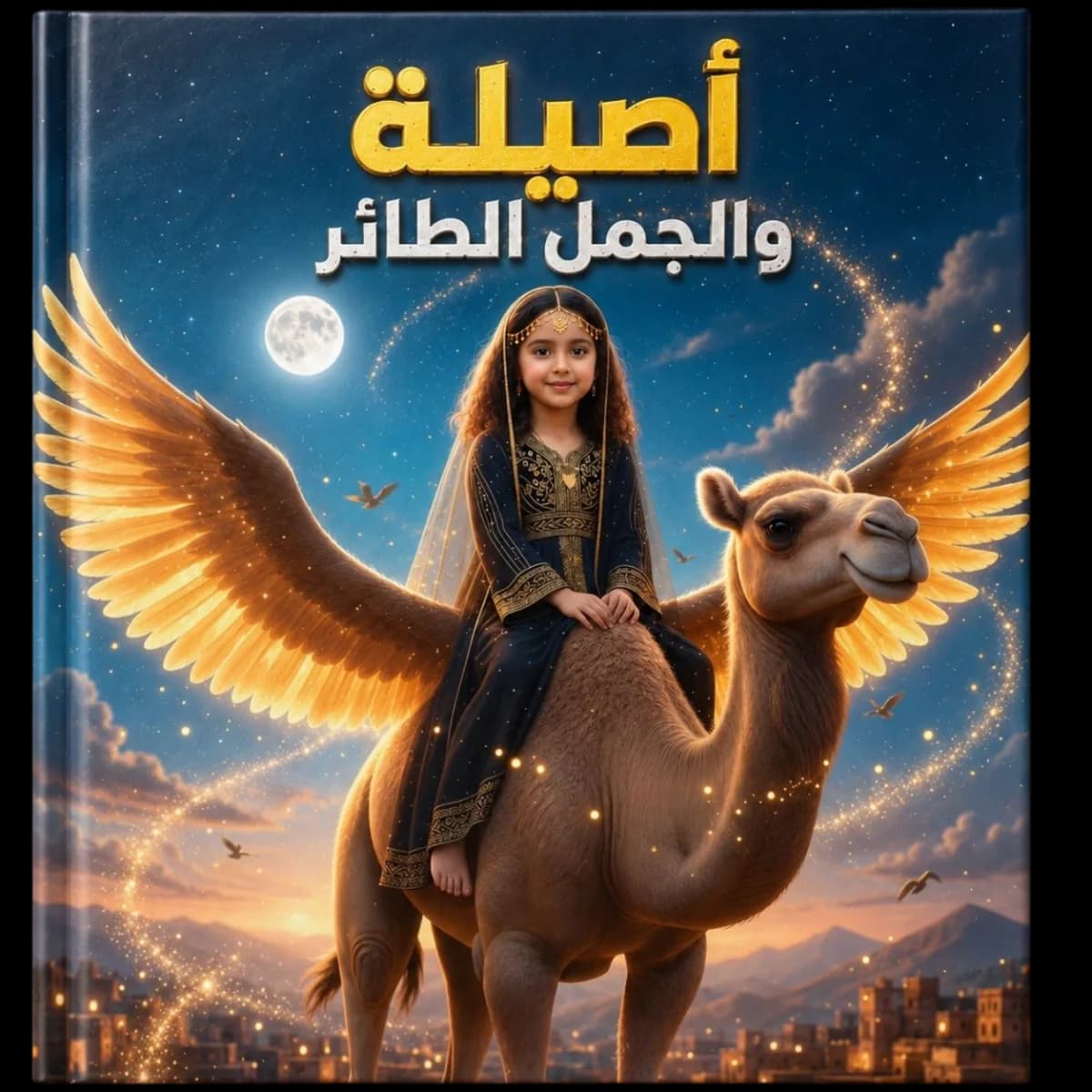 غلاف قصة أصيلة والجمل الطائر