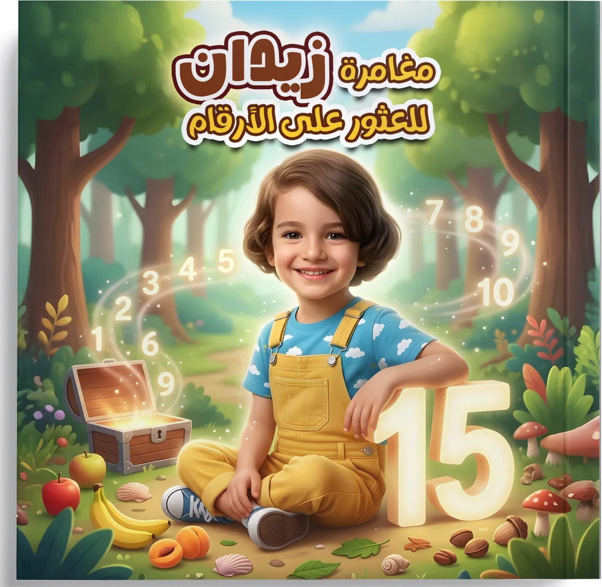 غلاف قصة زياد والكنز على الأرقام