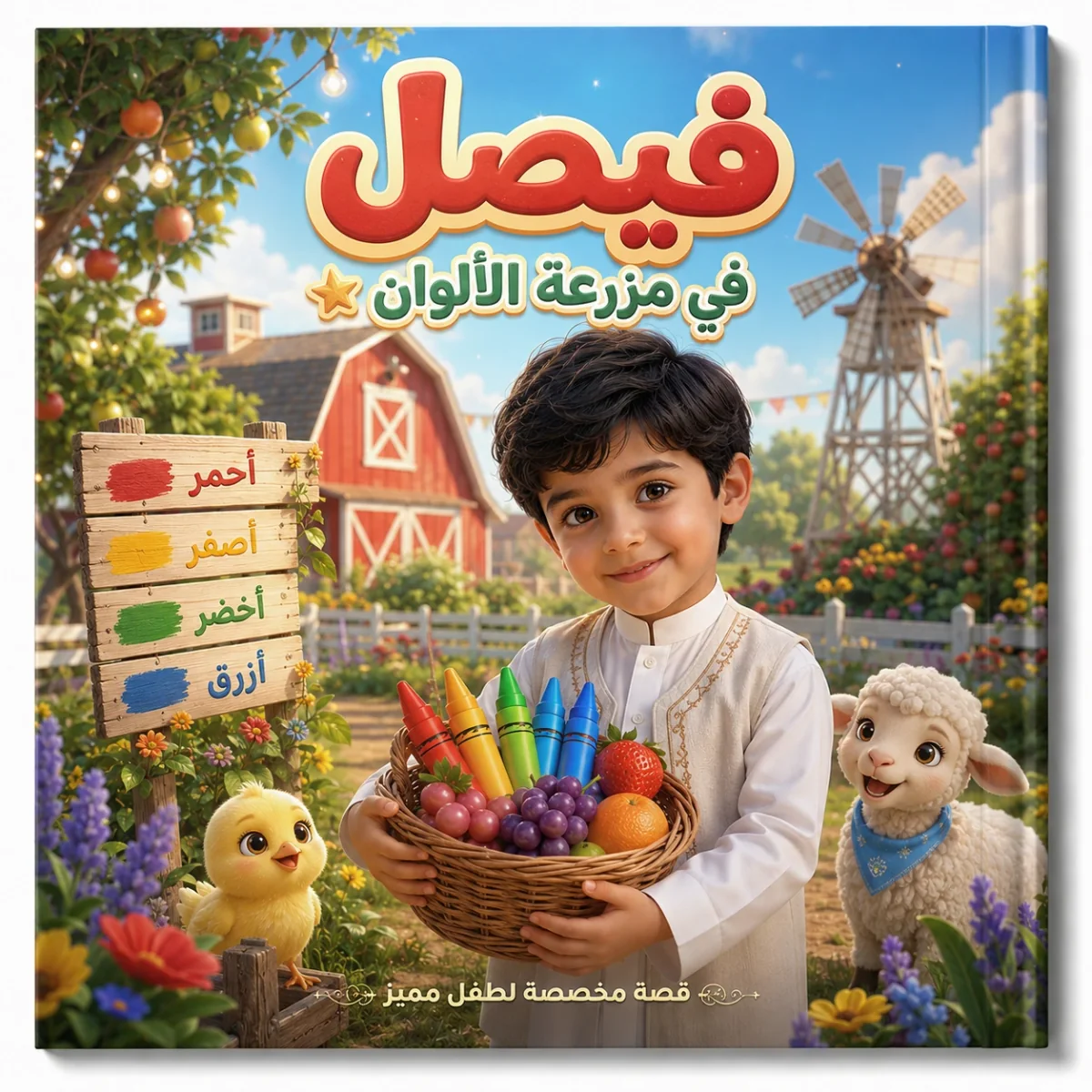 فيصل في مزرعة الألوان